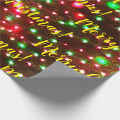 Frohe Weihnachten! Schleifpapier Geschenkpapier (Ecke)