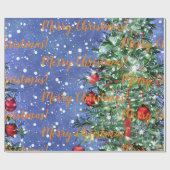 Frohe Weihnachten! Schleifpapier Geschenkpapier (Flach)