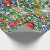 Frohe Weihnachten! Schleifpapier Geschenkpapier (Ecke)