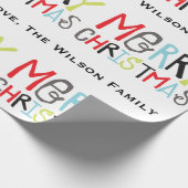 Frohe Weihnachten | Schleifpapier Geschenkpapier (Ecke)