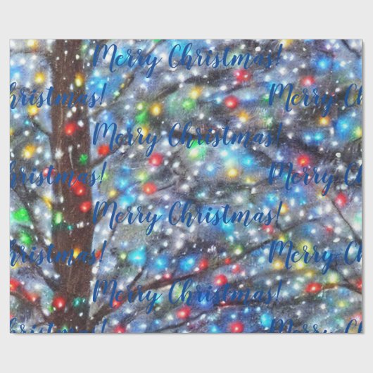 Frohe Weihnachten! Schleifpapier Geschenkpapier (Flach)