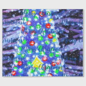 Frohe Weihnachten! Schleifpapier Geschenkpapier (Flach)