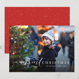Frohe Weihnachten schlicht und elegant ein Foto
