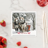 Frohe Weihnachten! Schlittenfahrt im Land Serviette (Beispiel)