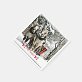 Frohe Weihnachten! Schlittenfahrt im Land Serviette (Ecke)