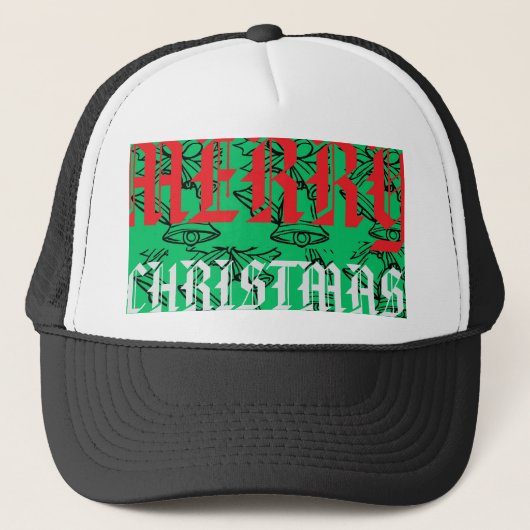 Frohe Weihnachten(SCHLITTENGLÖCKCHEN) Truckerkappe (Vorderseite)