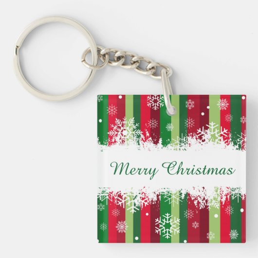 Frohe Weihnachten Schlüsselanhänger (Vorderseite)