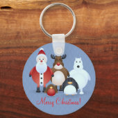 Frohe Weihnachten Schlüsselanhänger (Vorderseite)