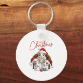 Frohe Weihnachten Schlüsselanhänger (Vorderseite)
