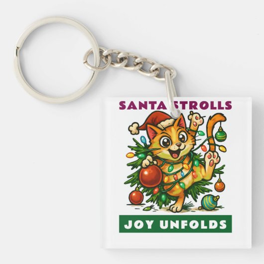 Frohe Weihnachten Schlüsselanhänger (Vorderseite)