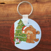 Frohe Weihnachten Schlüsselanhänger (Vorderseite)
