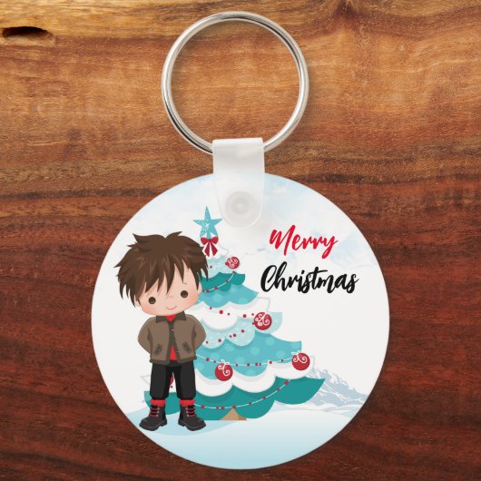 Frohe Weihnachten Schlüsselanhänger (Vorderseite)