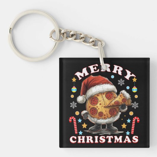 Frohe Weihnachten Schlüsselanhänger (Vorderseite)