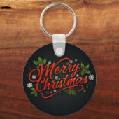 Frohe Weihnachten Schlüsselanhänger (Vorderseite)
