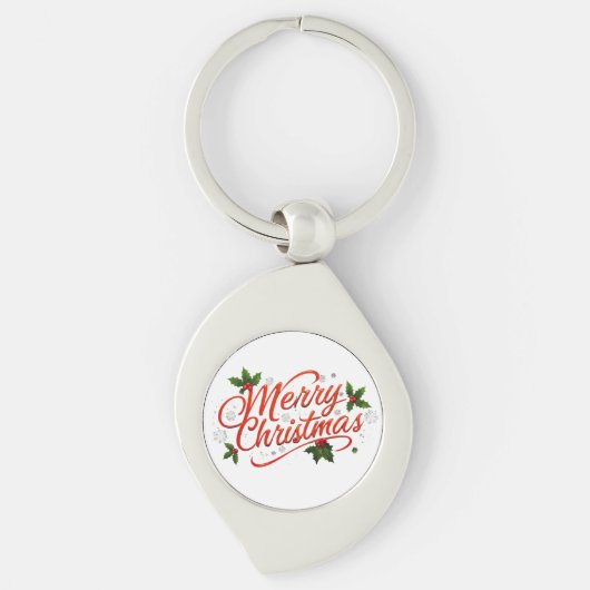 Frohe Weihnachten Schlüsselanhänger (Vorderseite)