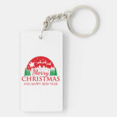 Frohe Weihnachten Schlüsselanhänger (Rückseite)
