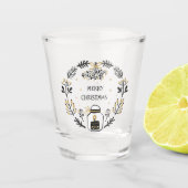 Frohe Weihnachten Schnapsglas (Vorderseite)