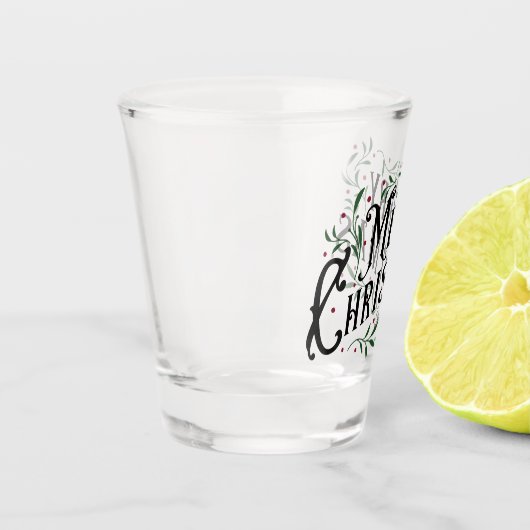 Frohe Weihnachten Schnapsglas (Links)