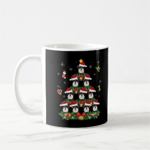 Frohe Weihnachten Schnauzer Dog Santa Tree Pajama Kaffeetasse