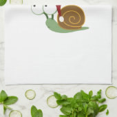 Frohe Weihnachten! Schnecke Geschirrtuch (Gefaltet)