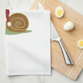 Frohe Weihnachten! Schnecke Geschirrtuch (Viertel Falte)
