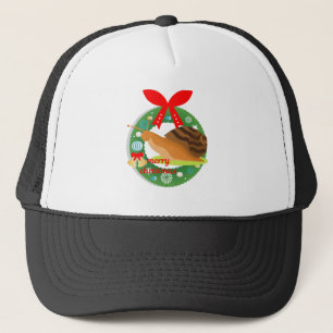 Frohe Weihnachten Schnecke Truckerkappe