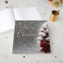 Frohe Weihnachten Schnee bedeckter Pinienzapfen