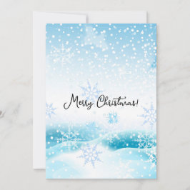 Frohe Weihnachten, Schnee Feiertagskarte