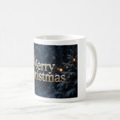 Frohe Weihnachten Schnee Kaffeetasse (VorderseiteRechts)