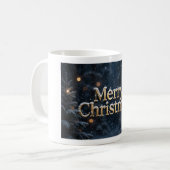 Frohe Weihnachten Schnee Kaffeetasse (Vorderseite Links)