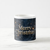 Frohe Weihnachten Schnee Kaffeetasse (Mittel)
