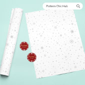 Frohe Weihnachten Schneeflocke Elegant Modernes Ro Runder Aufkleber