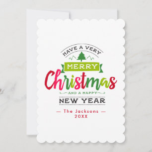 Frohe Weihnachten  Schneeflocken-Band-Typografie 