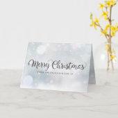 Frohe Weihnachten Schneeflocken Firmenfeiertag Karte (Gelbe Blume)