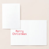 Frohe Weihnachten, Schneeflocken, rot - silber ode Folienkarte (Anzeige)