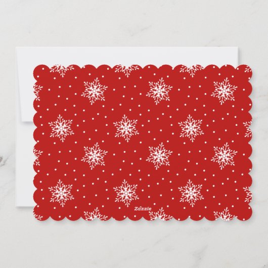 Frohe Weihnachten Schneeflocken Weihnachten Foto (Rückseite)