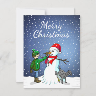 Frohe Weihnachten Schneemann