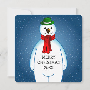 Frohe Weihnachten Schneemann
