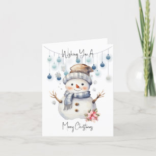 Frohe Weihnachten Schneemann