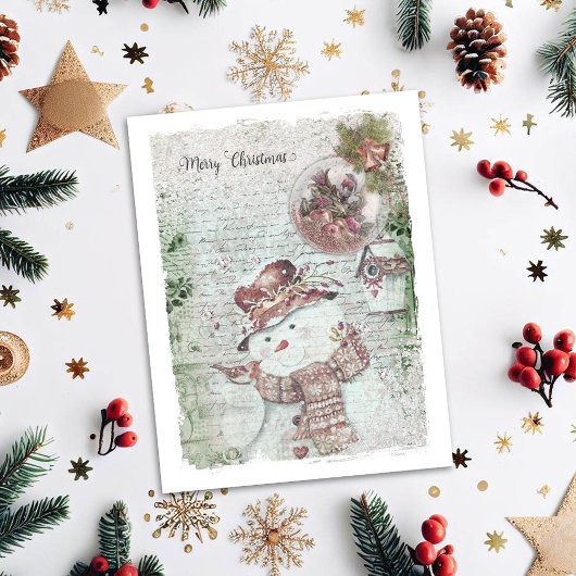 Frohe Weihnachten Schneemann