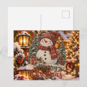 Frohe Weihnachten Schneemann (Vorne/Hinten)