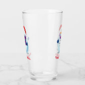 Frohe Weihnachten Schneemann 1 Glas (Links)