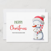 Frohe Weihnachten Schneemann Candy Cane Geschäft L (Vorderseite)