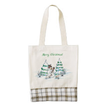 Frohe Weihnachten! Schneemann mit Katze und Welpe