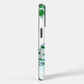 Frohe Weihnachten! Schneemann mit Katze und Welpe Case-Mate iPhone Hülle (Rückseite / Rechts)