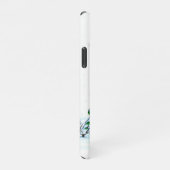 Frohe Weihnachten! Schneemann mit Katze und Welpe iPhone Hülle (Rechte Seite)