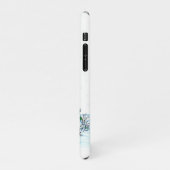 Frohe Weihnachten! Schneemann mit Katze und Welpe iPhone Hülle (Linke Seite)