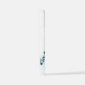 Frohe Weihnachten! Schneemann mit Katze und Welpe iPhone Hülle (Rechte Seite)