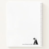 Frohe Weihnachten! Schneemann mit Katze und Welpe Notizblock (Rückseite)