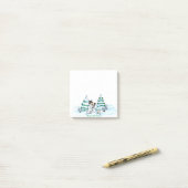 Frohe Weihnachten! Schneemann mit Katze und Welpe Post-it Klebezettel (Auf Schreibtisch)